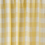 Buffalo Yellow Check Panel Curtains-Lange General Store