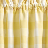 Buffalo Yellow Check Valance-Lange General Store