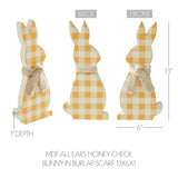 Bunny Hop All Ears Honey Check Bunny 13"-Lange General Store