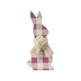 Bunny Hop All Ears Lavender Check Bunny-Lange General Store