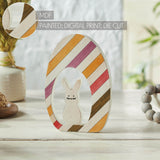 Bunny Hop Bunny In Striped Egg-Lange General Store