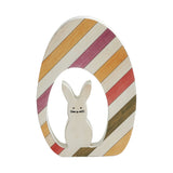 Bunny Hop Bunny In Striped Egg-Lange General Store