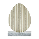 Bunny Hop Corrugated Metal Egg w/ Base-Lange General Store