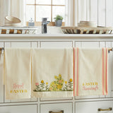 Bunny Hop Floral Bunny & Easter Tea Towel Set of 3-Lange General Store