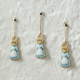 Bunny Hop Metal Apron Rabbit Ornament Set of 3-Lange General Store