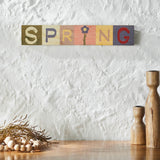 Bunny Hop Multicolor SPRING Block Sign-Lange General Store