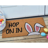 Bunny Hop On In Door Mat-Lange General Store