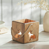 Bunny Hop Wooden Bunny Cutout Box w/ Twine