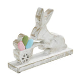 Bunny Hop Wooden Bunny w/ Cart Of Eggs-Lange General Store