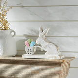 Bunny Hop Wooden Bunny w/ Cart Of Eggs-Lange General Store