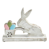 Bunny Hop Wooden Bunny w/ Cart Of Eggs-Lange General Store