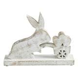 Bunny Hop Wooden Bunny w/ Cart Of Eggs-Lange General Store