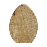 Bunny Hop Wooden Decor Egg Shape White w/ Bunny-Lange General Store