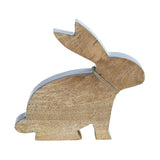 Bunny Hop Wooden Enamel Bunny w/ Natural Beads 9x9.5-Lange General Store