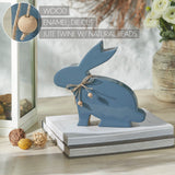 Bunny Hop Wooden Enamel Bunny w/ Natural Beads 9x9.5-Lange General Store