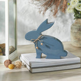 Bunny Hop Wooden Enamel Bunny w/ Natural Beads 9x9.5