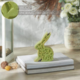 Bunny Hop Wooden Sitting Bunny In Green 6.75x5-Lange General Store