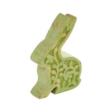 Bunny Hop Wooden Sitting Bunny In Green 6.75x5-Lange General Store