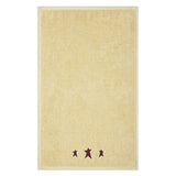 Burgundy Prim Stars Creme Towels & Washcloths-Lange General Store