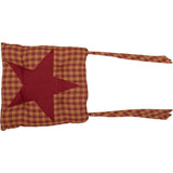 Burgundy Star Chair Pad-Lange General Store