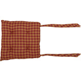 Burgundy Star Chair Pad-Lange General Store