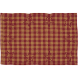 Burgundy Star Placemats - Set of 6-Lange General Store