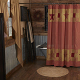 Ninepatch Star Shower Curtain-Lange General Store