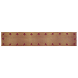 Burgundy Star Table Runners-Lange General Store