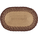 Burgundy Tan Star Jute Placemats-Lange General Store