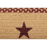 Burgundy Tan Star Table Runner-Lange General Store