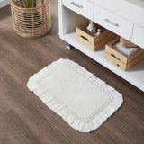 Burlap Antique White Bath Mat - Lange General Store