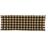 Burlap Black and Tan Check Table Runners-Lange General Store