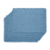 Burlap Blue Placemats-Lange General Store