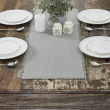 Burlap Dove Grey Fringed Table Runners - Lange General Store