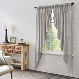 Burlap Dove Grey Prairie Long Panel Curtains-Lange General Store