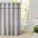 Burlap Dove Grey Shower Curtain-Lange General Store