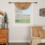 Burlap Natural Balloon Valance-Lange General Store