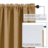 Burlap Natural Blackout Panel Curtain-Lange General Store