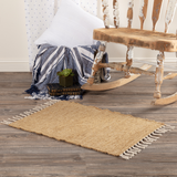 Burlap Natural Chindi Rag Collection Rugs - Lange General Store