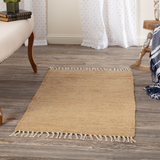 Burlap Natural Chindi Rag Collection Rugs - Lange General Store