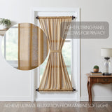 Burlap Natural Door Panel Curtain-Lange General Store