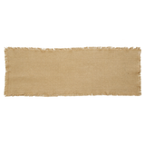 Burlap Natural Fringed Table Runners-Lange General Store