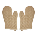 Burlap Natural Oven Mitt Set of 2-Lange General Store