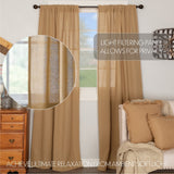 Burlap Natural Panel Curtains-Lange General Store