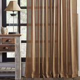 Burlap Natural Panel Curtains-Lange General Store