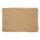 Burlap Natural Placemats - Set of 6-Lange General Store