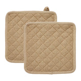 Burlap Natural Pot Holder Set of 2-Lange General Store