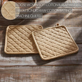 Burlap Natural Pot Holder Set of 2-Lange General Store