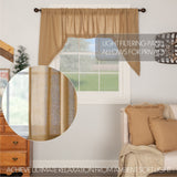 Burlap Natural Swag Curtains-Lange General Store