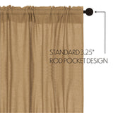 Burlap Natural Swag Curtains-Lange General Store